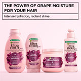 Ultra Doux Grape Moisture - Hydrating Regenerative Shampoo for Dehydrated Hair. Hydrating Grape Water + Antioxidant Grapeseed Oil - Paraben-Free, Vegan, Cruelty-Free