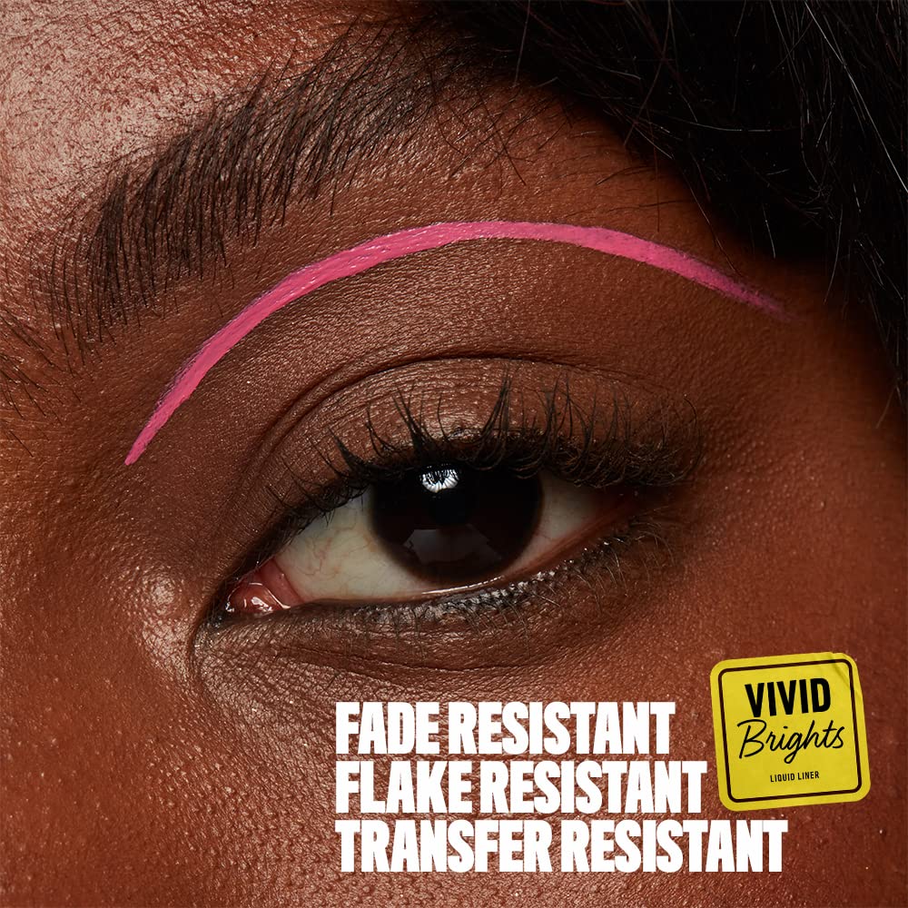 Vivid Brights Liquid Liner, Smear-Resistant Eyeliner with Precise Tip