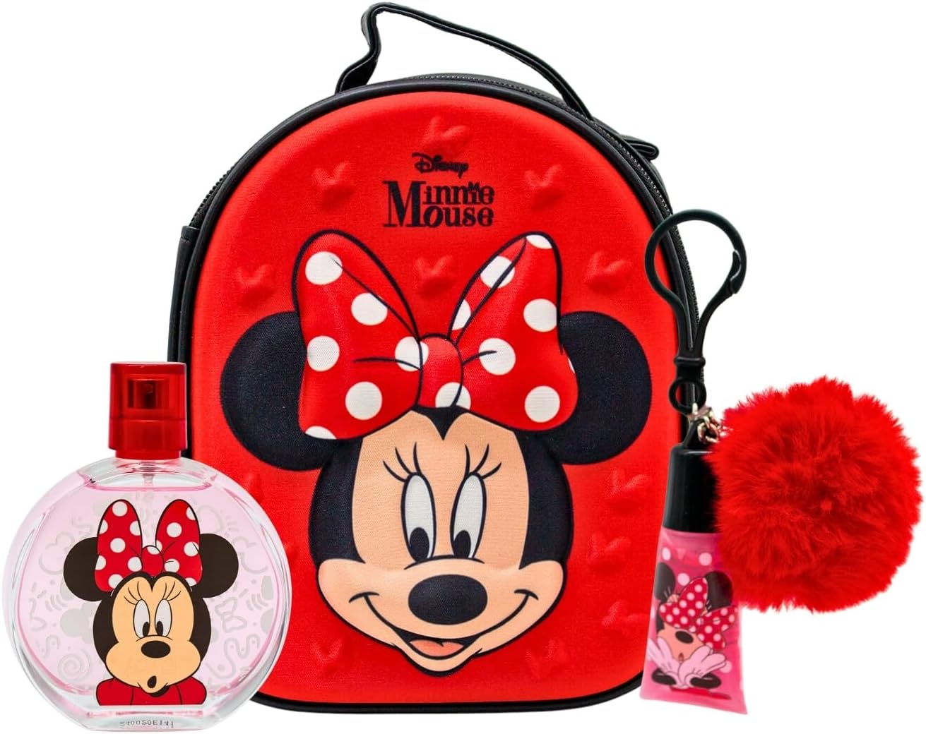 Minnie 3D Zip Case EDT 100 ml + Lip gloss with Pompom Charm