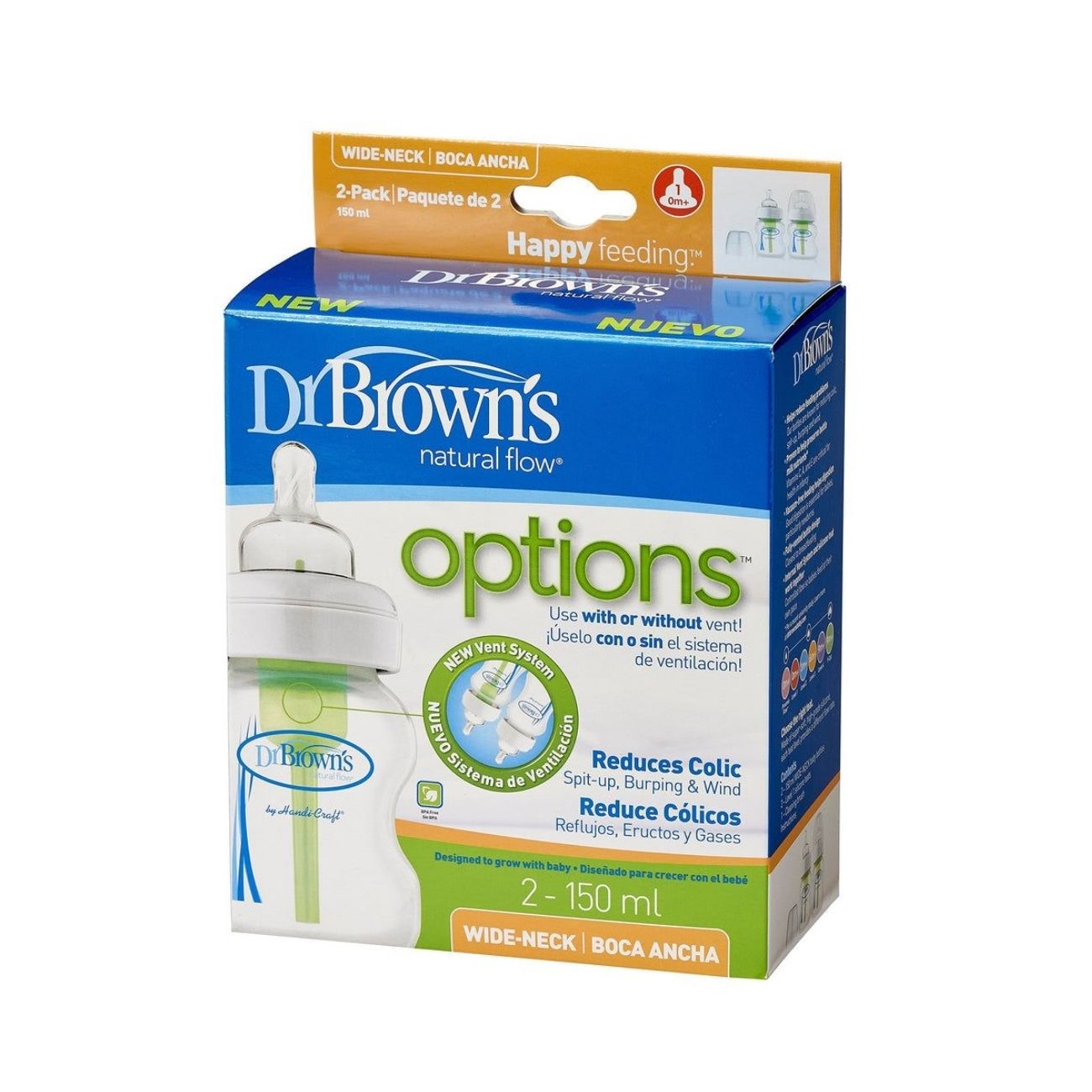 Options Wide-Neck Bottles (Pack of 2)