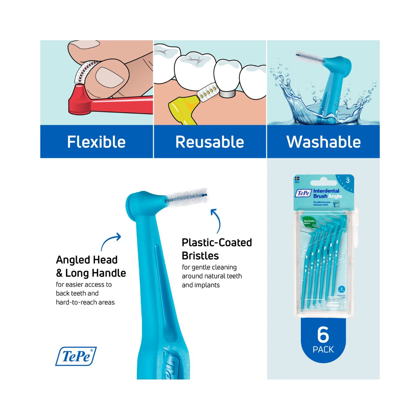 Interdental Brush 0.6mm S3 Blue