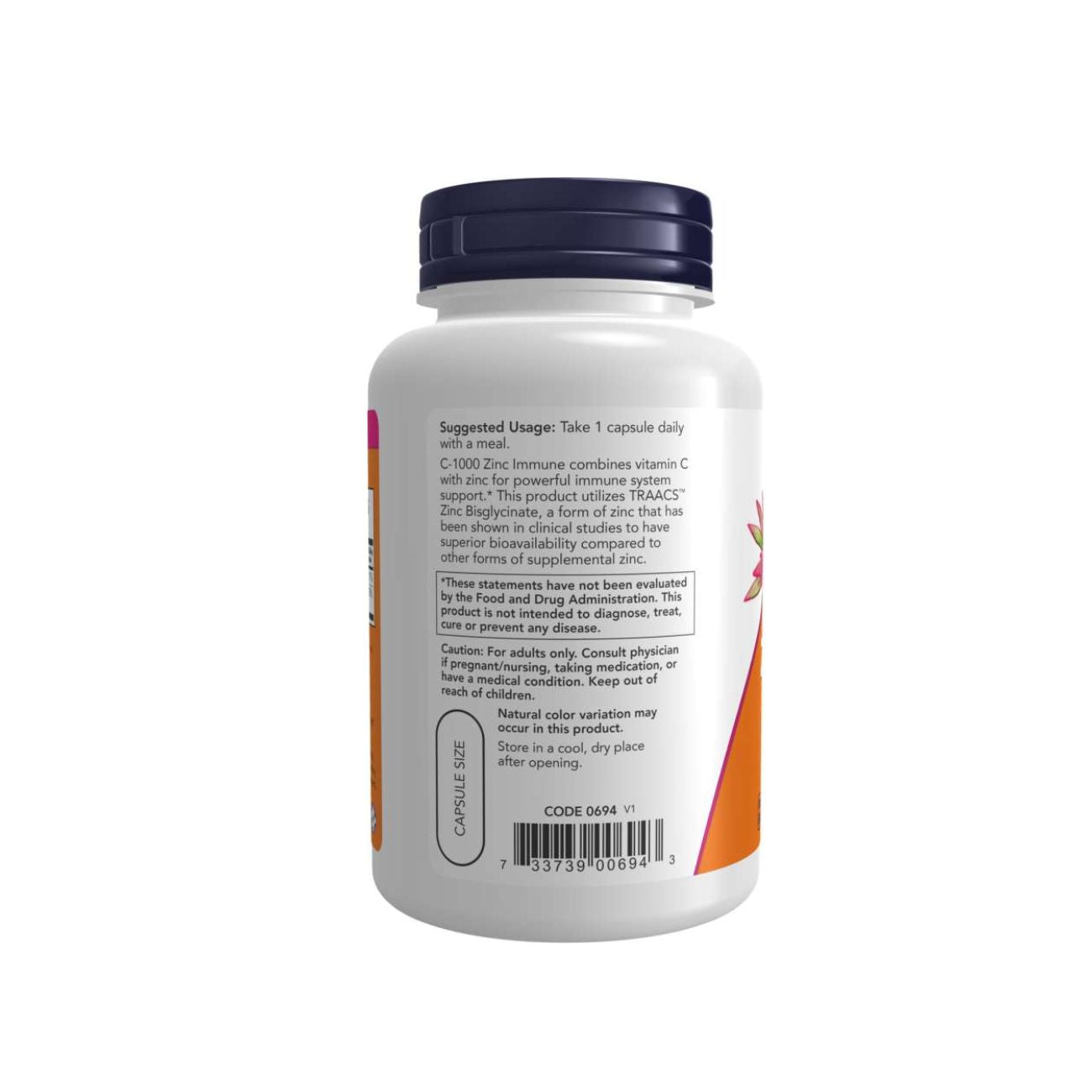 NOW Vitamin C 1000Mg Zinc Immune