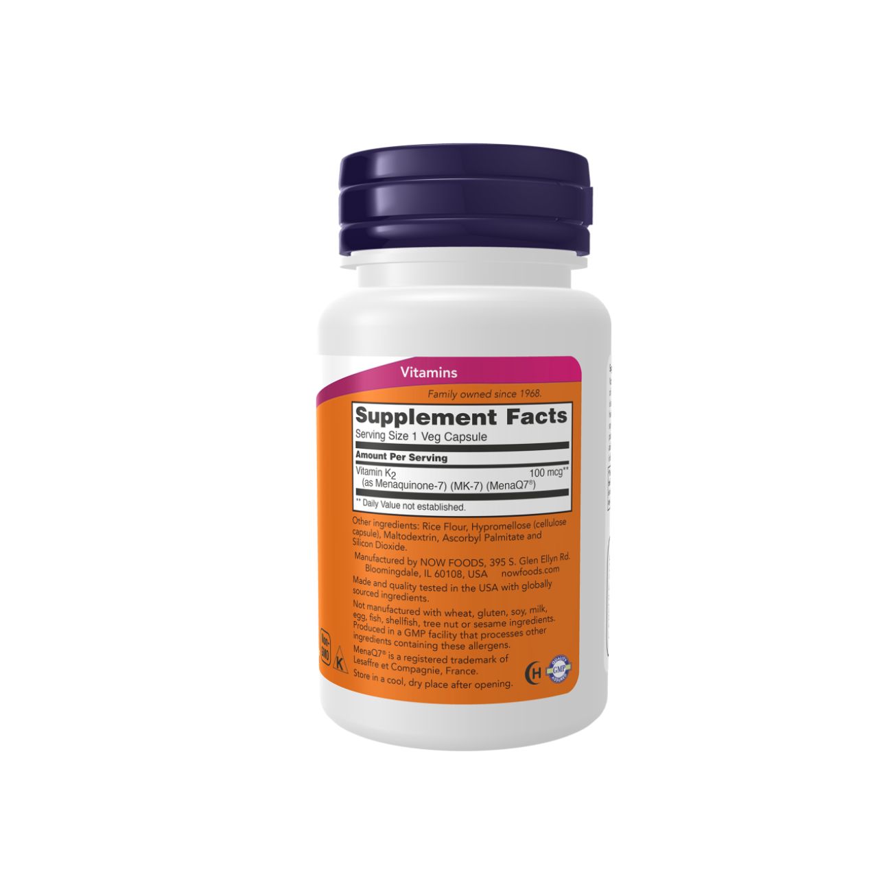 MK-7 Vitamin K2 100Mcg