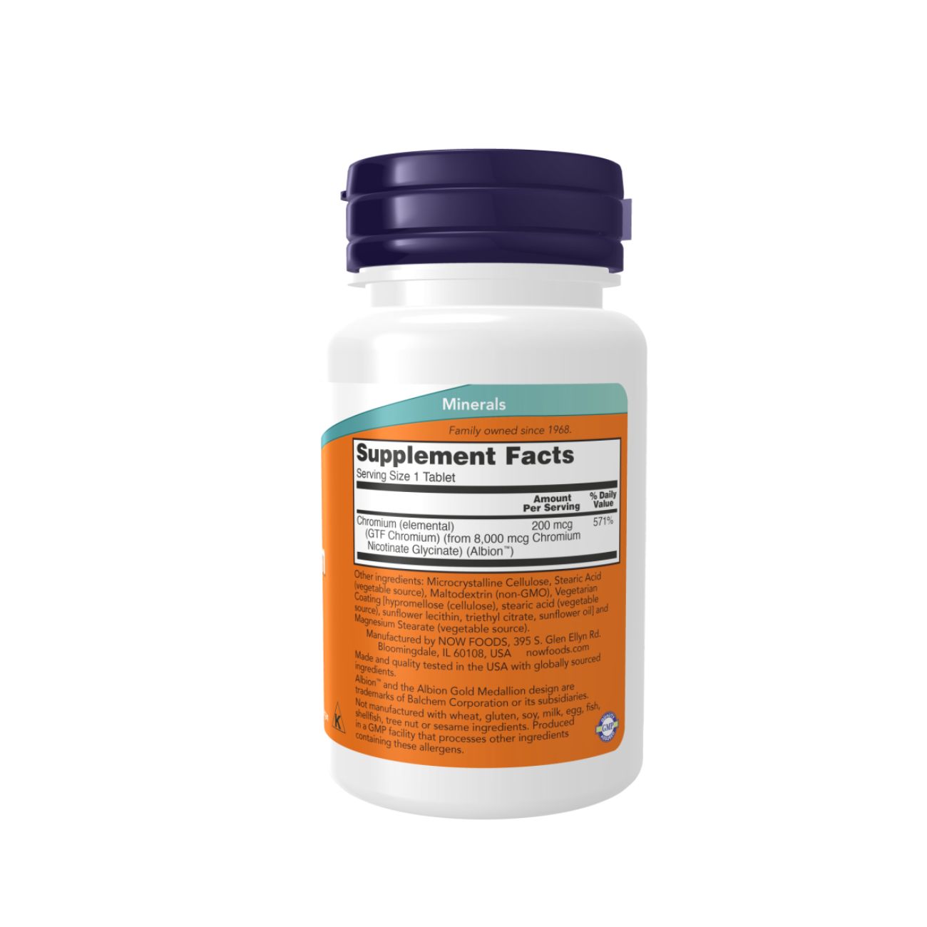 Now Chromium 200 Mcg