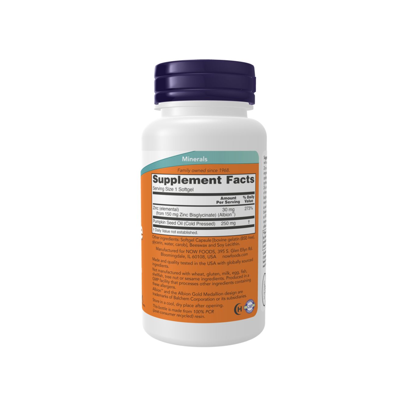 NOW Zinc Glycinate 30 Mg