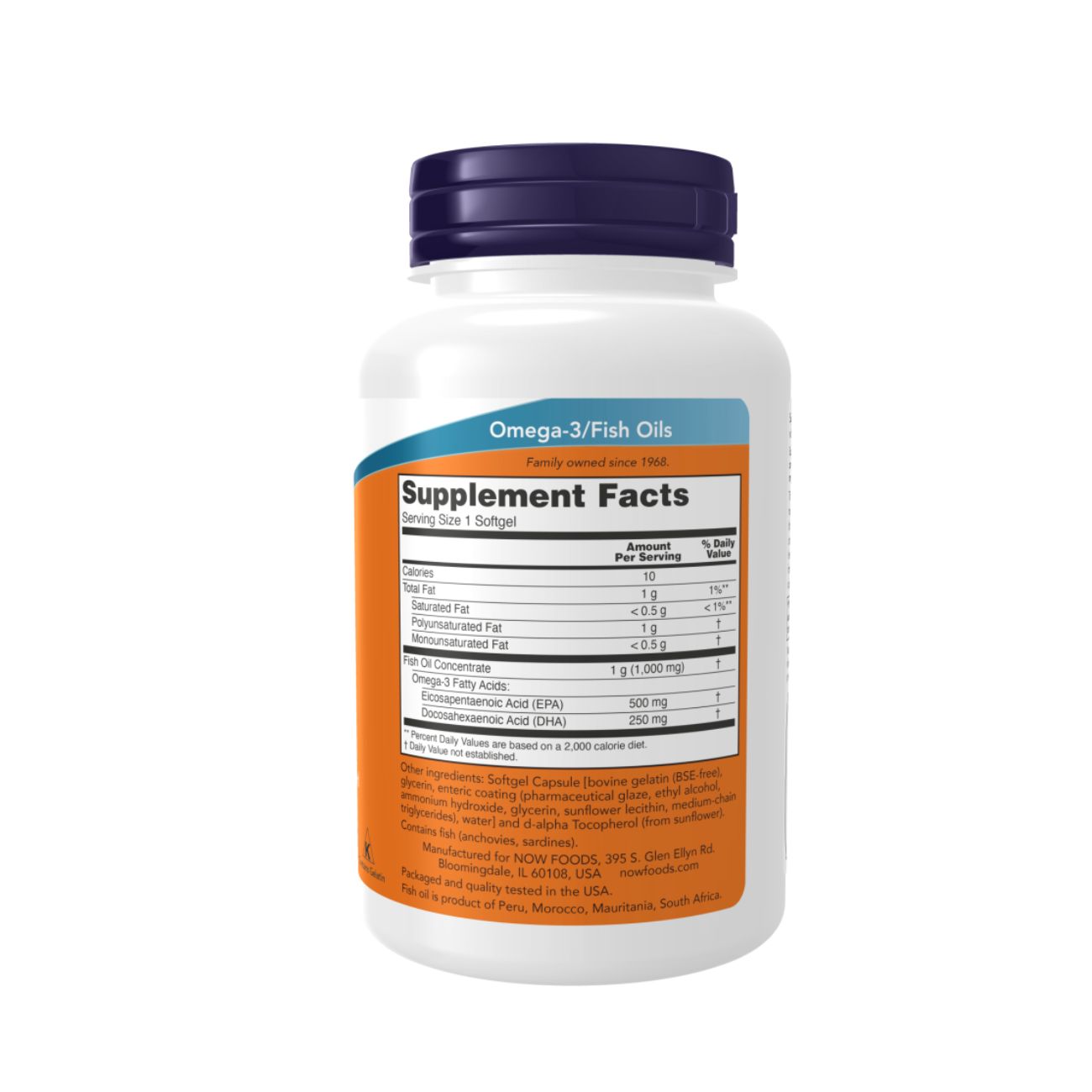 Omega-3, Molecularly Distilled Softgels