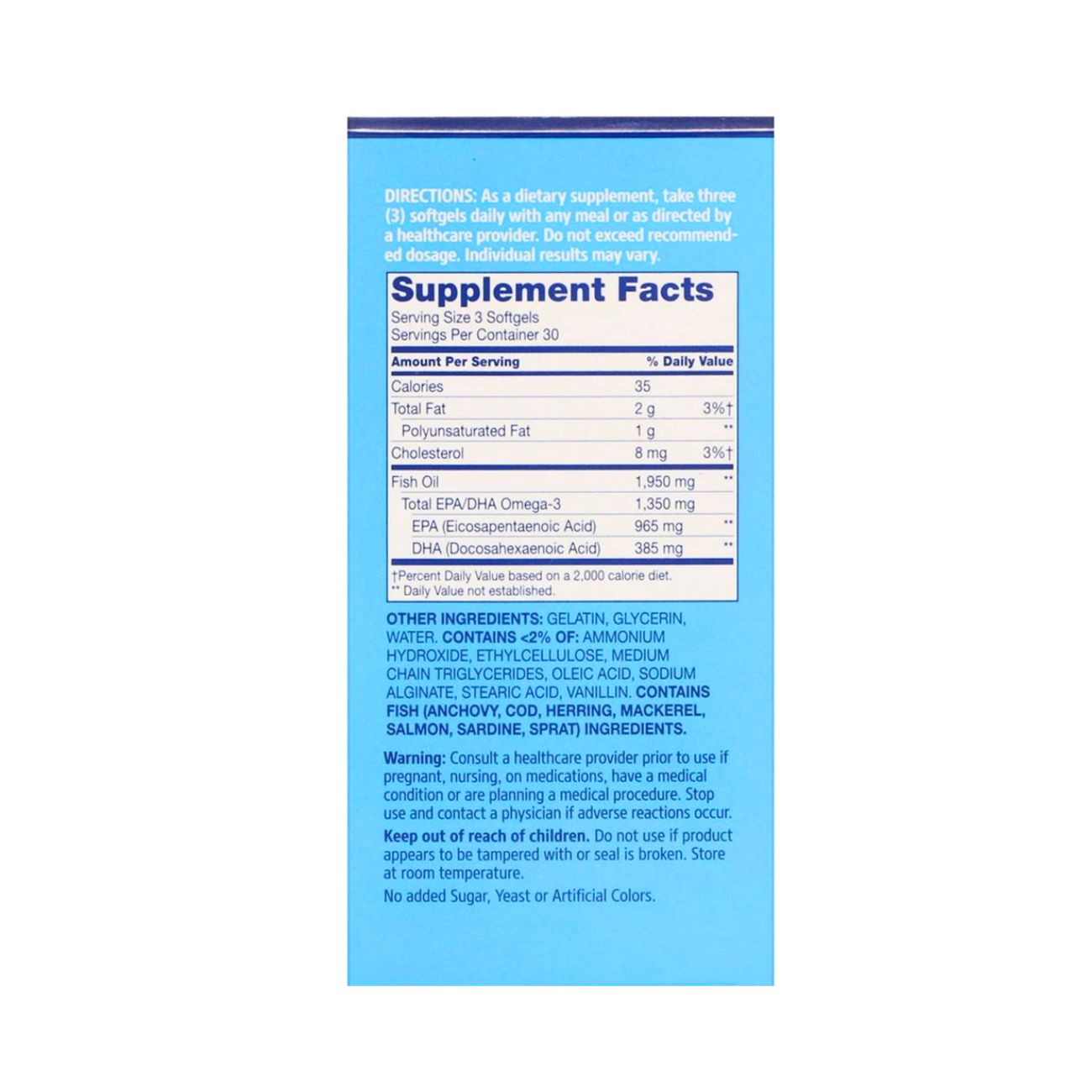 Alaska Wild Fish Oil Softgels