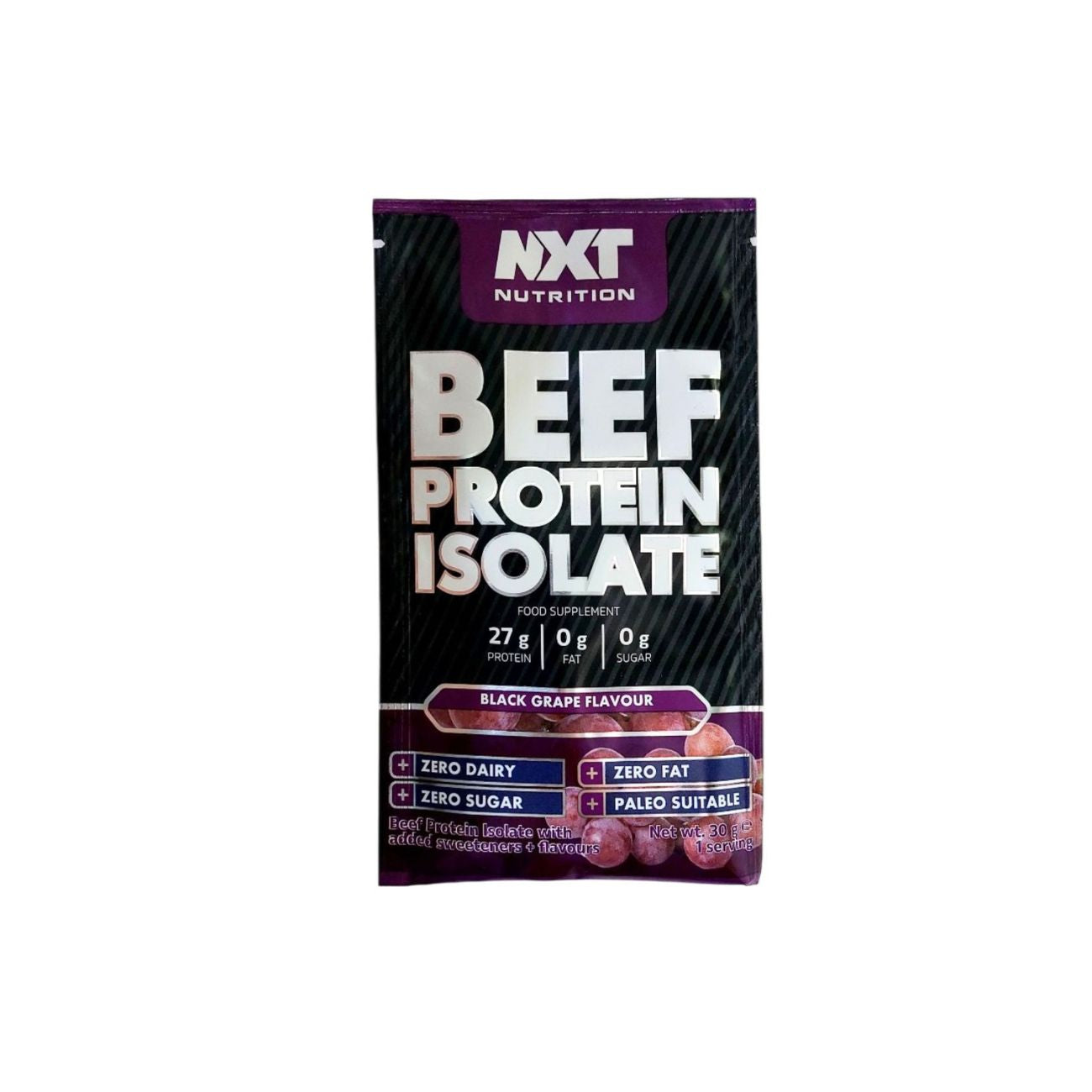 Beef Protein Isolate Sachet Black Grape