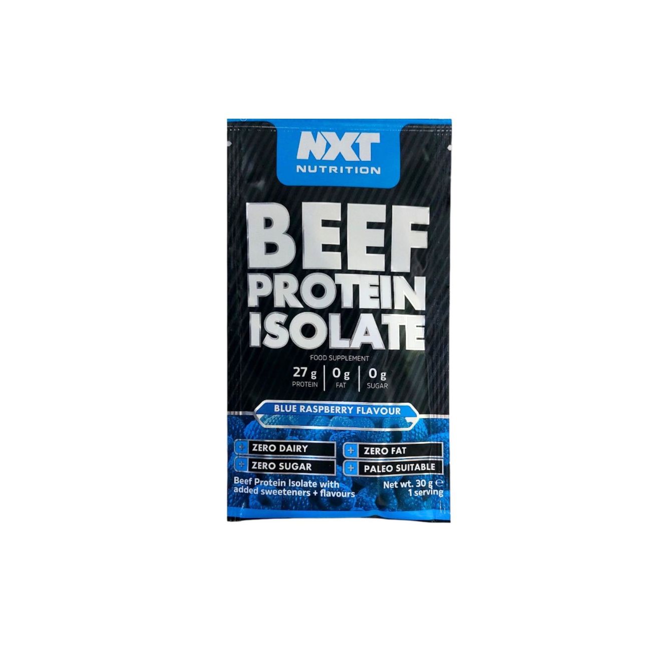 Beef Protein Isolate Sachet Blue Raspberry
