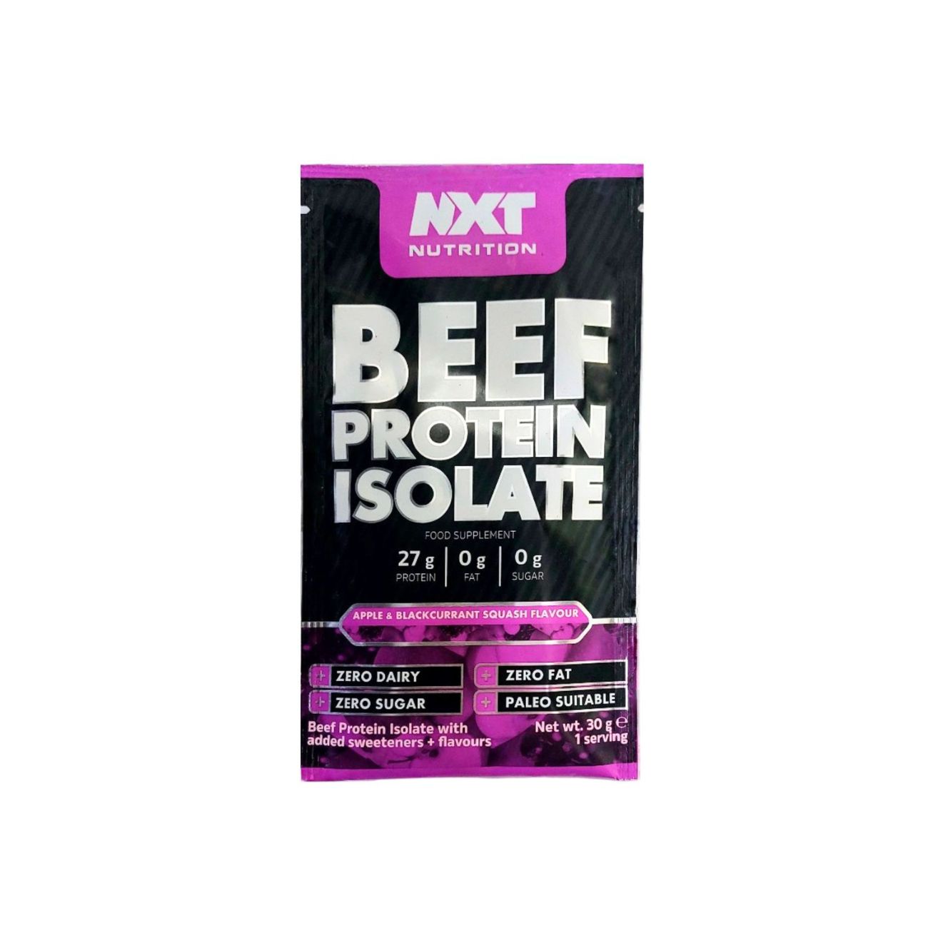 Beef Protein Isolate Sachet Apple & Blackcurrant Squash