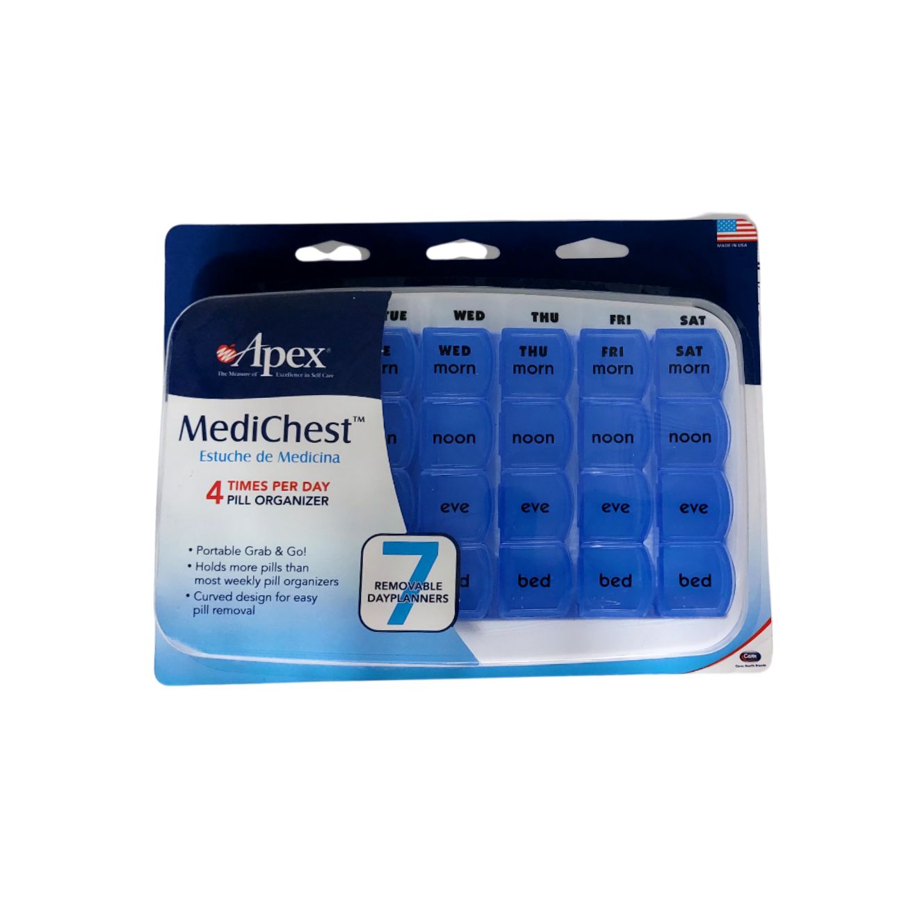 4 Times-A-Day Medichest Pill Organizer