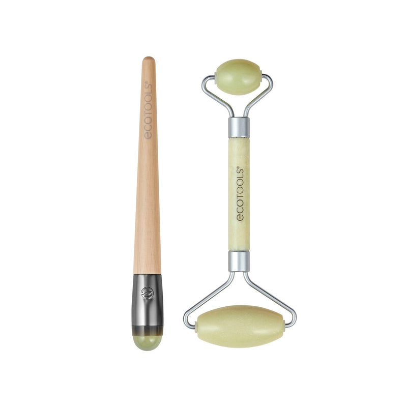 Jade Facial Roller and Eye Roller Duo