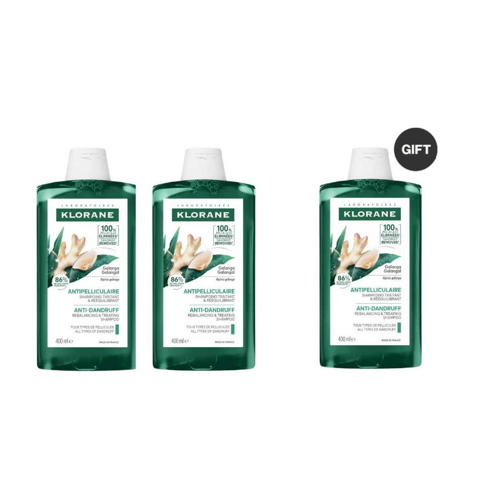 Anti-Dandruff Rebalancing & Treating Shampoo With Galangal Trio Pack