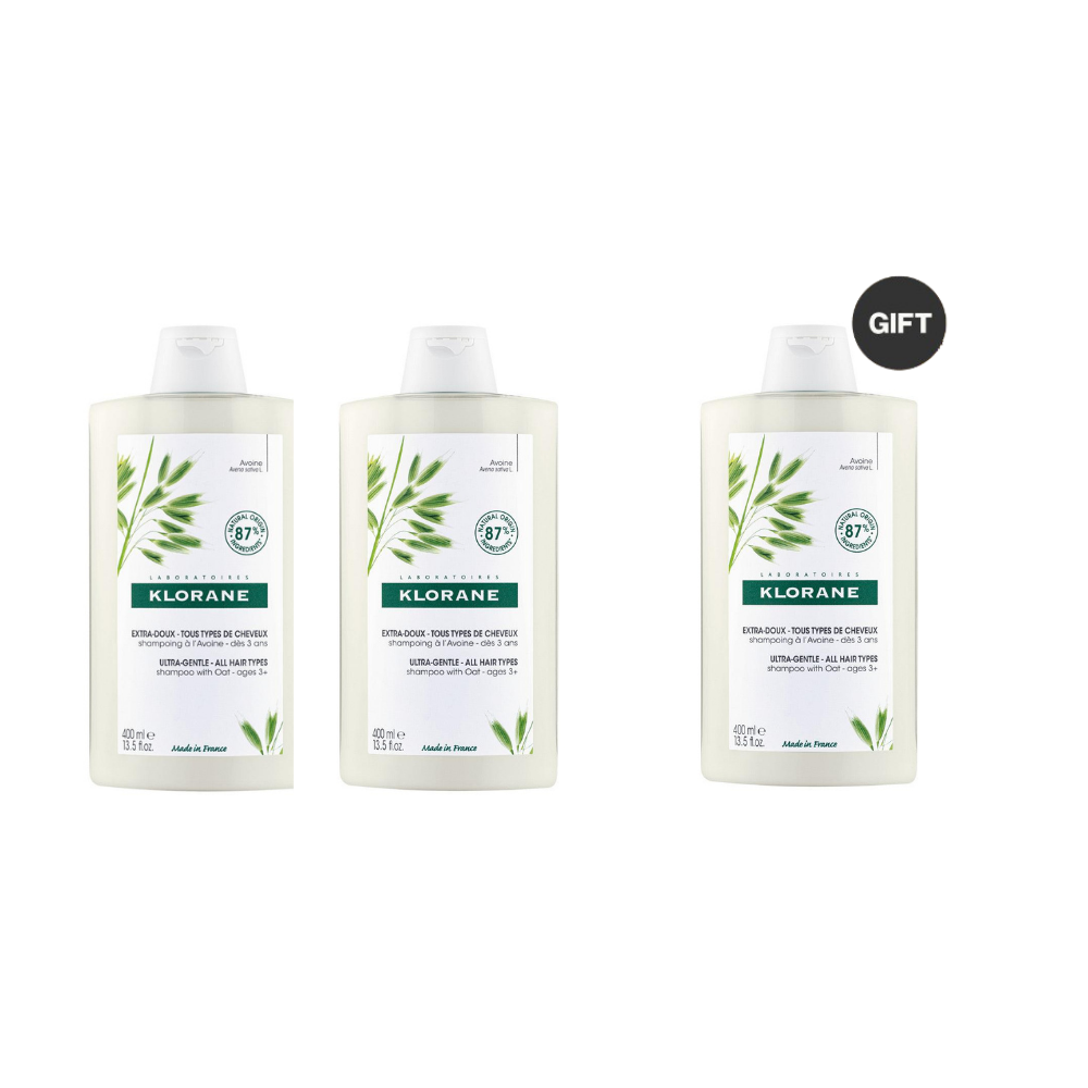 Ultra-Gentle Shampoo with Oat Milk - Family Use Trio Pack