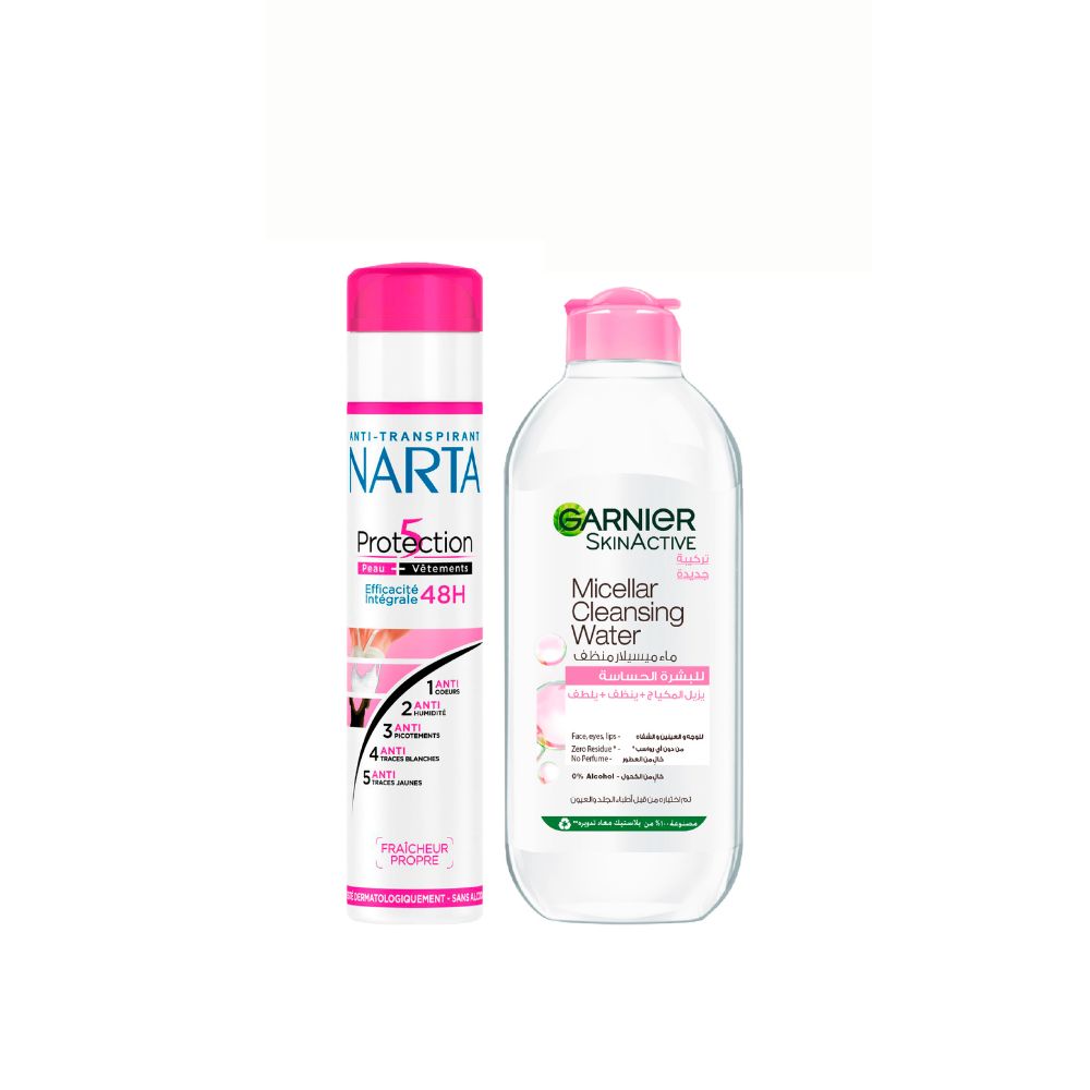 Protection 5 Femme 200ML & Micellar Water for Sensitive Skin 400ML Duo