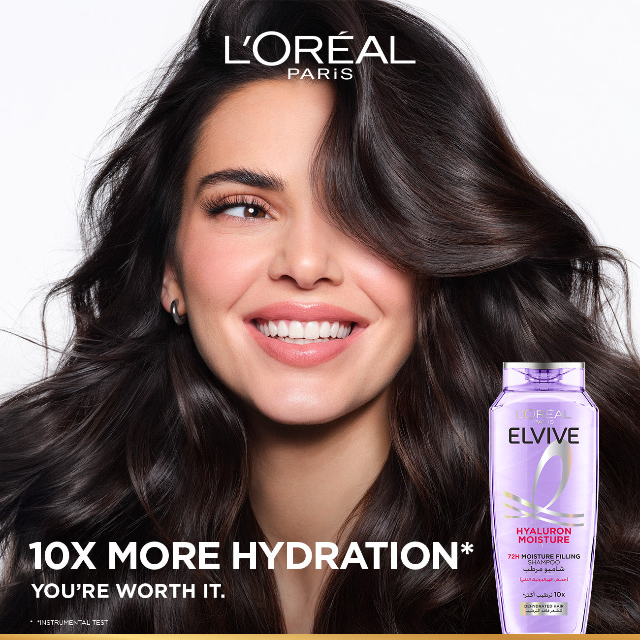 L'Oréal Paris - Elvive 72 hours Hyaluron Moisture Filling Shampoo for Reviving Dehydrated Hair