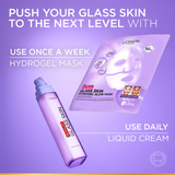 Revitalift Glass Skin Hydrogel Glow Mask, Transform Your Skin For A Dewy, Plumped, Glass Skin In Only 90 Minutes, 1pc.