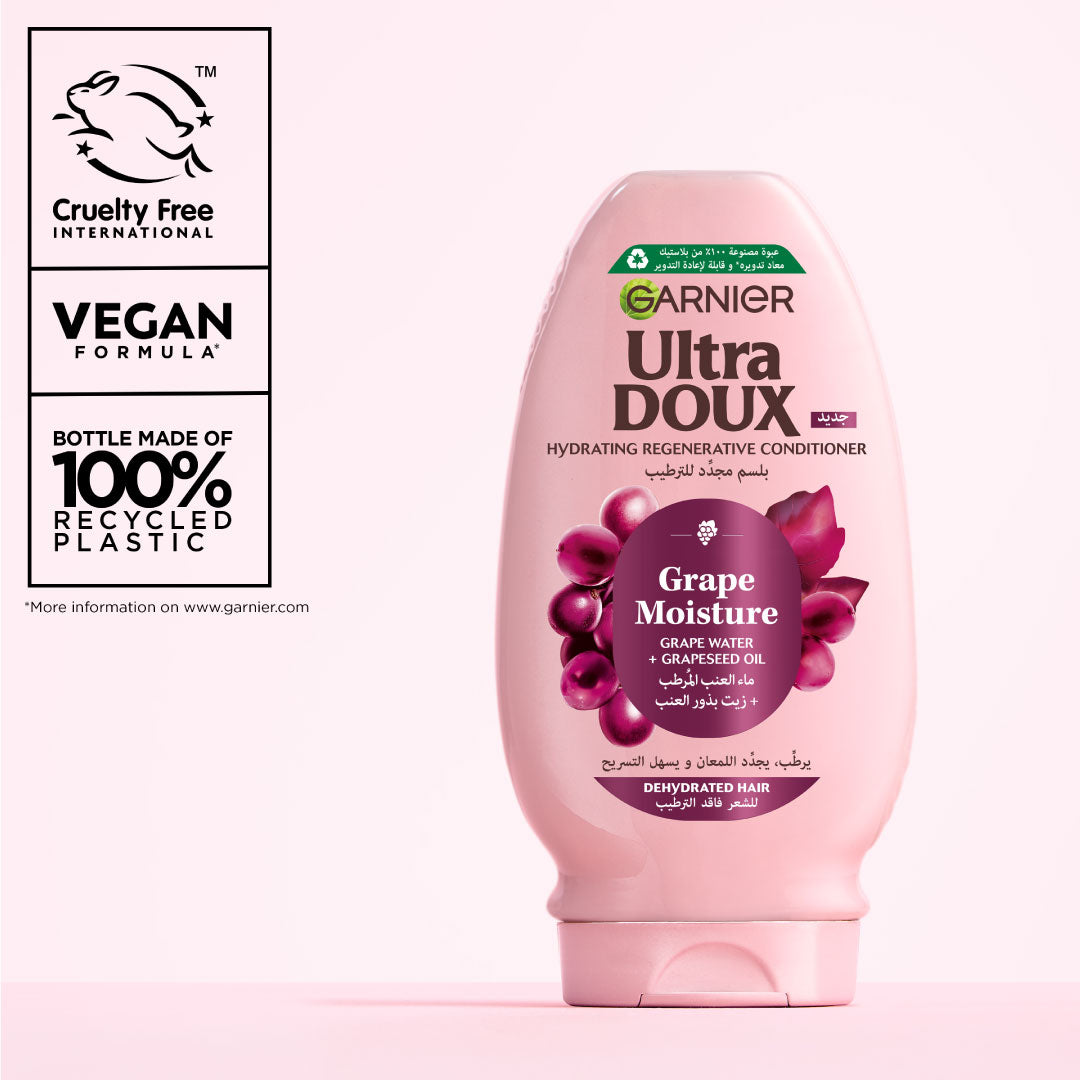 Ultra Doux Grape Moisture - Hydrating Regenerative Conditioner for Dehydrated Hair.