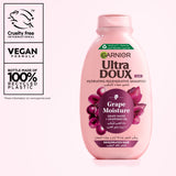Ultra Doux Grape Moisture - Hydrating Regenerative Shampoo for Dehydrated Hair. Hydrating Grape Water + Antioxidant Grapeseed Oil - Paraben-Free, Vegan, Cruelty-Free