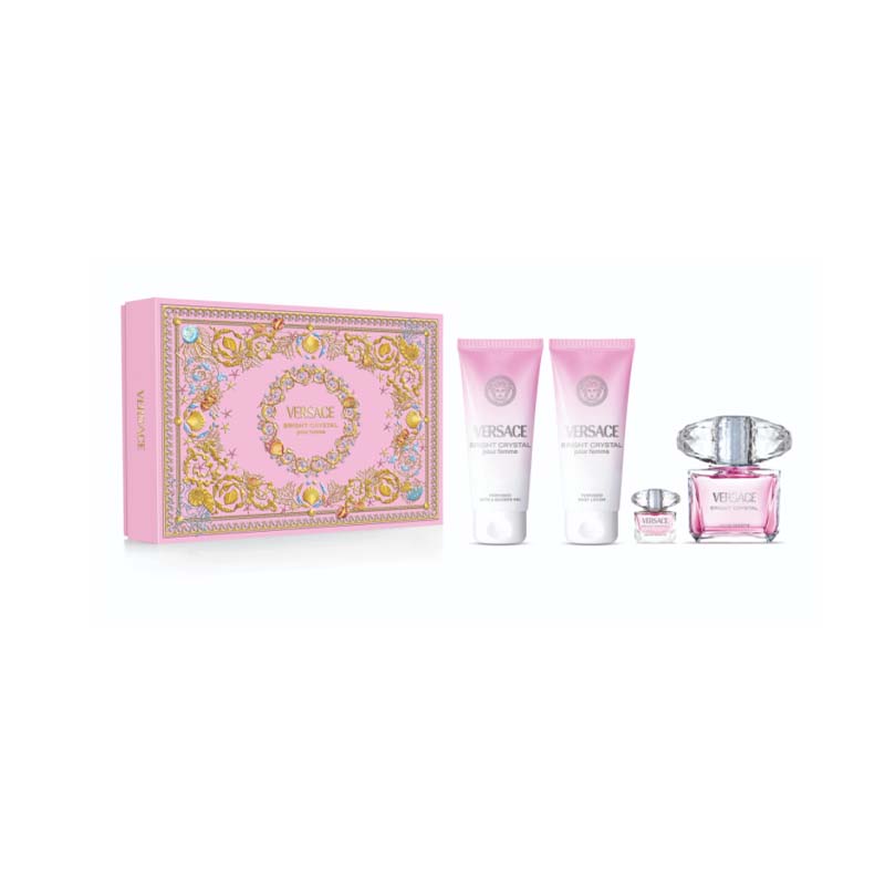 Versace Bright Crystal Pour Femme Eau De Toilette Gift Set