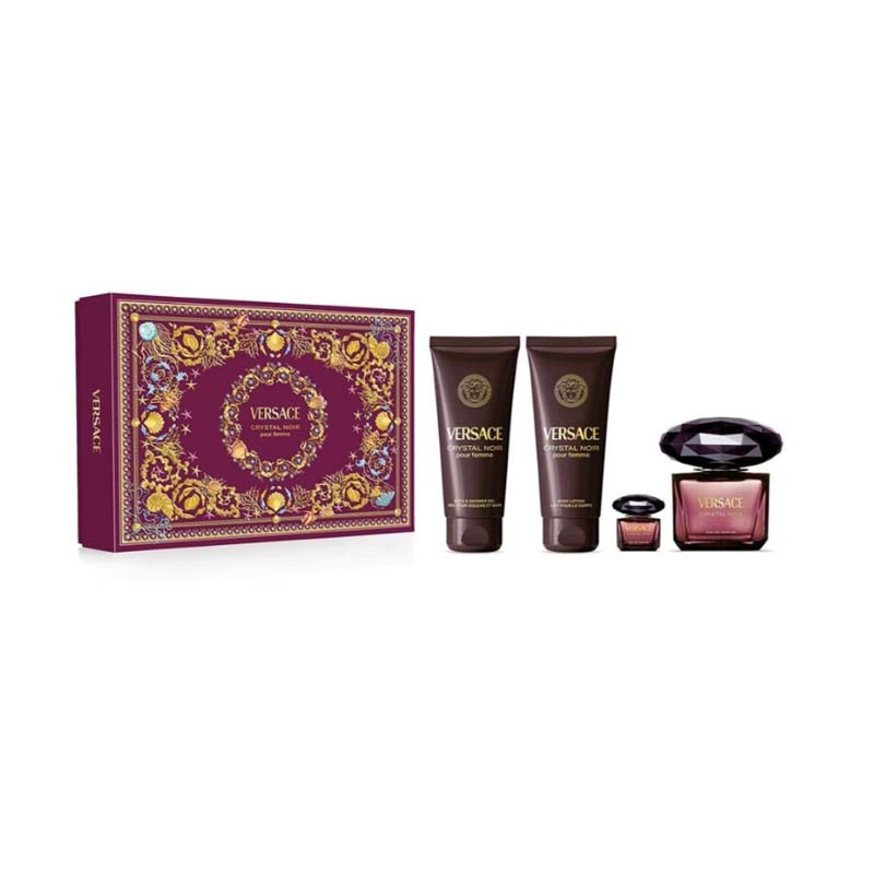 Versace Crystal Noir Eau De Parfum Pour Femme Gift Set