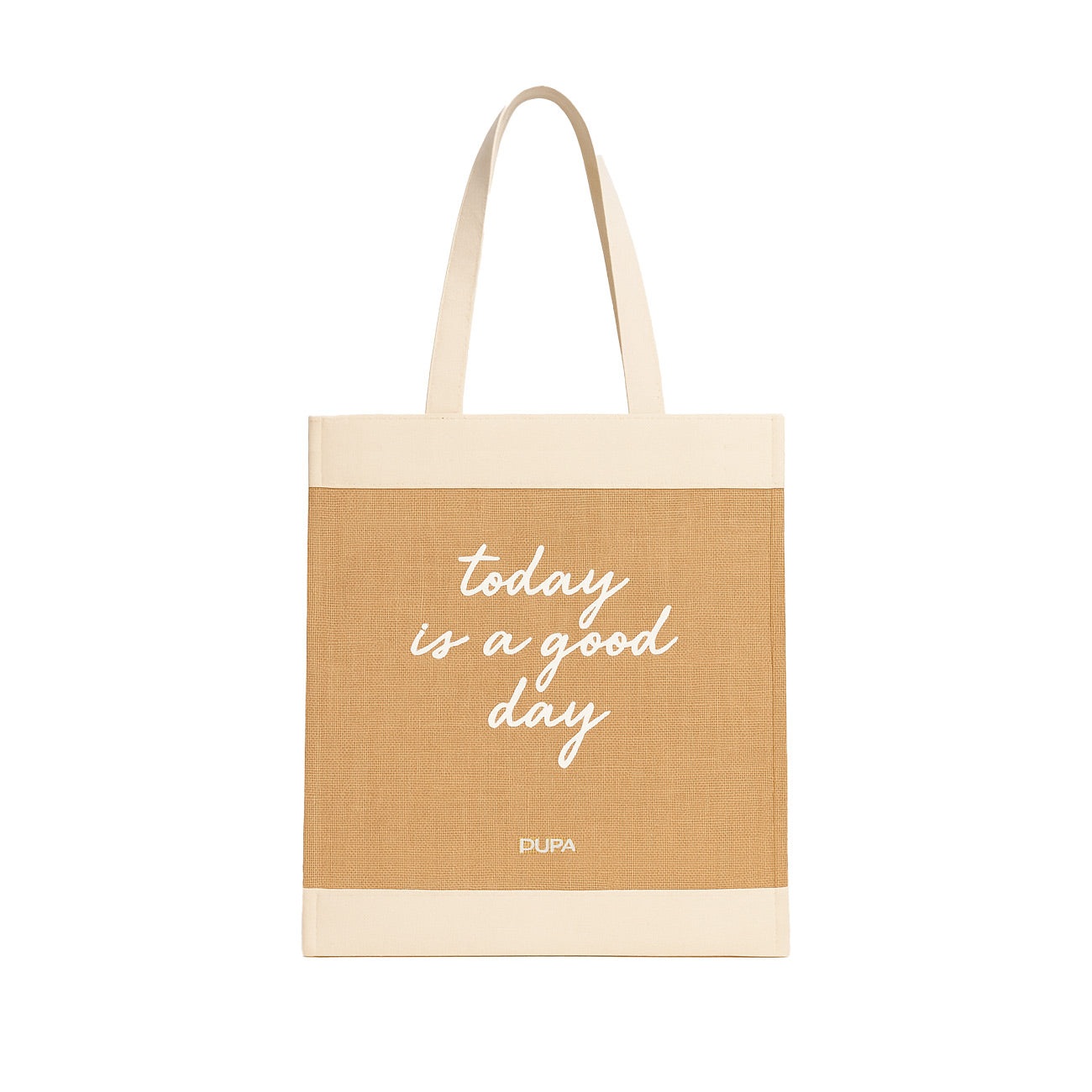 Today is a good day Jute & Cotton Tote Bag