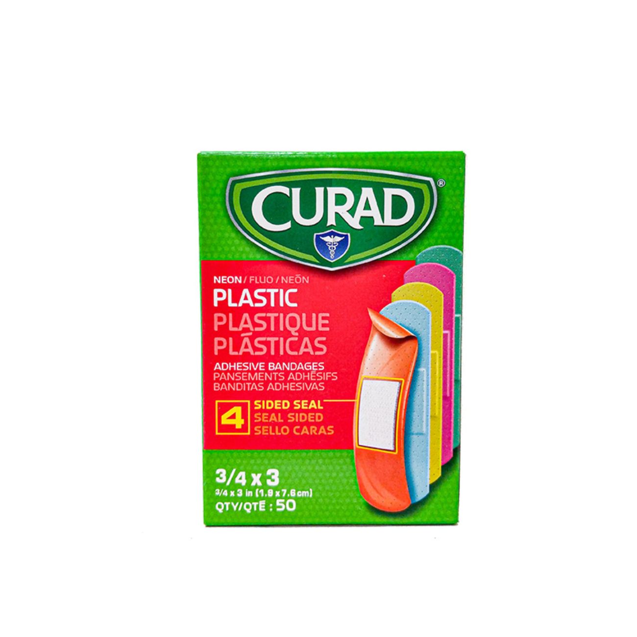 Neon 4 Sided Seal Plastic Bandage