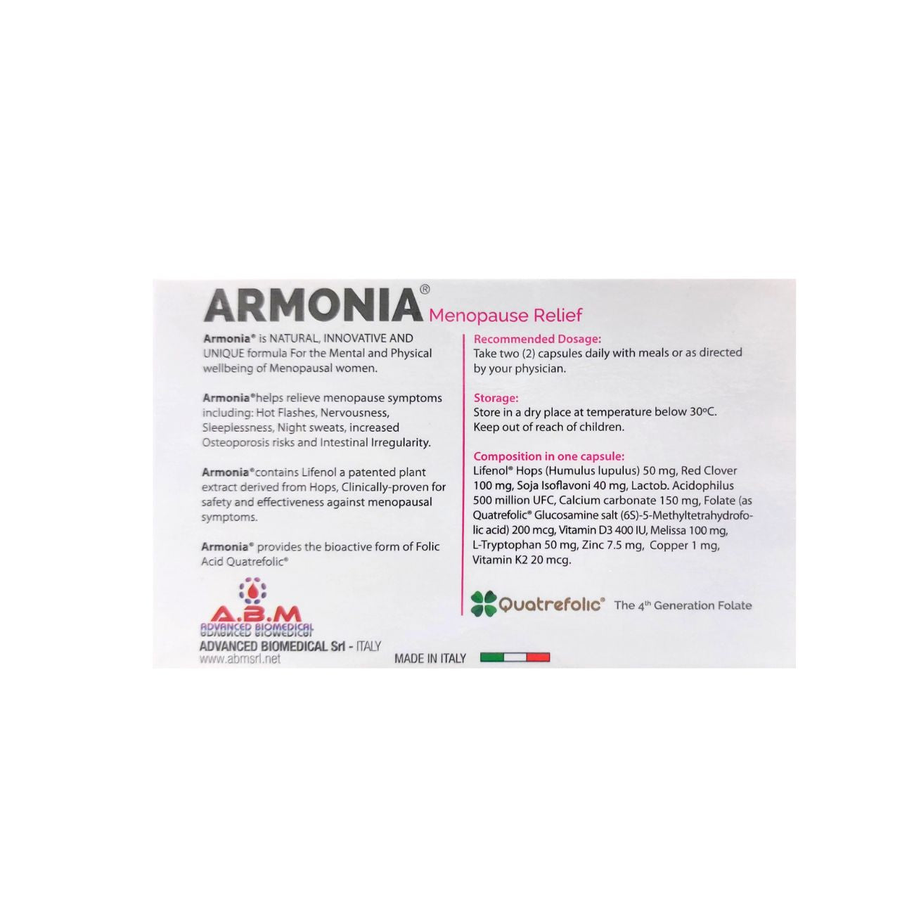 Armonia Menopause Relief