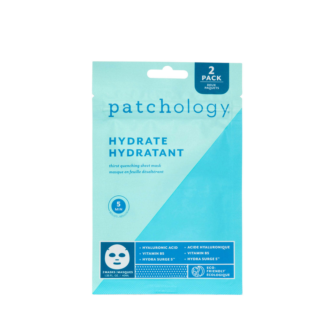 FlashMasque® Hydrate 5 Minute 2 Pack Sheet Mask Duo