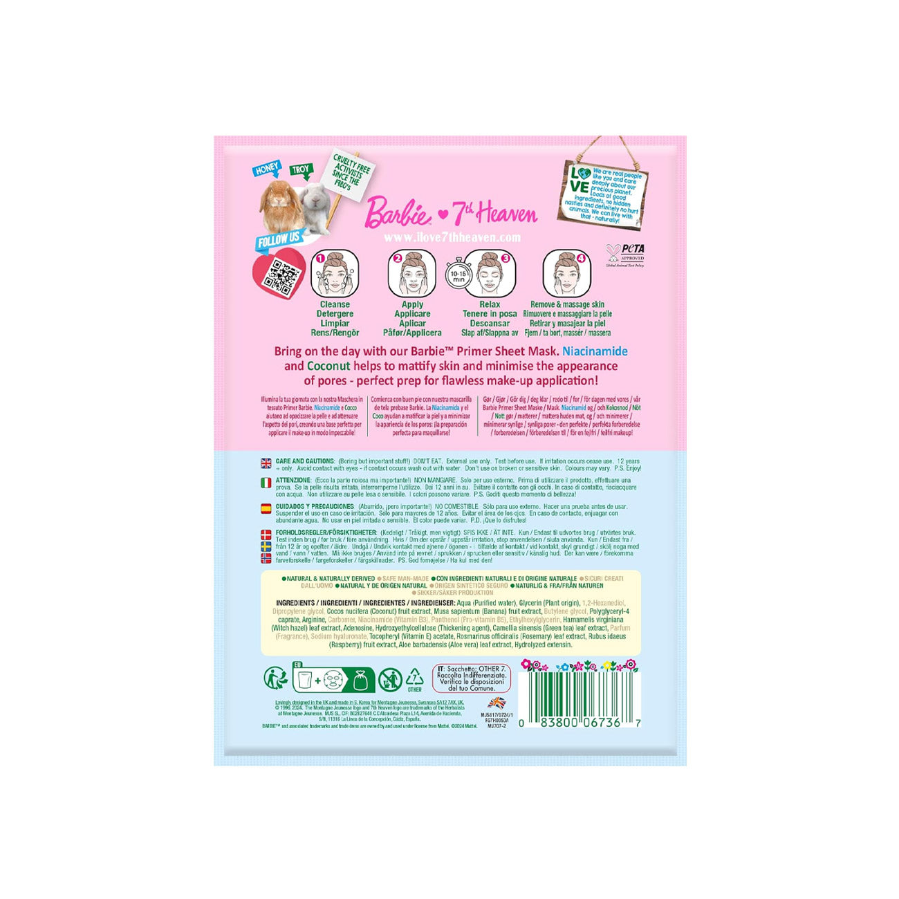 Barbie Primer Sheet Mask