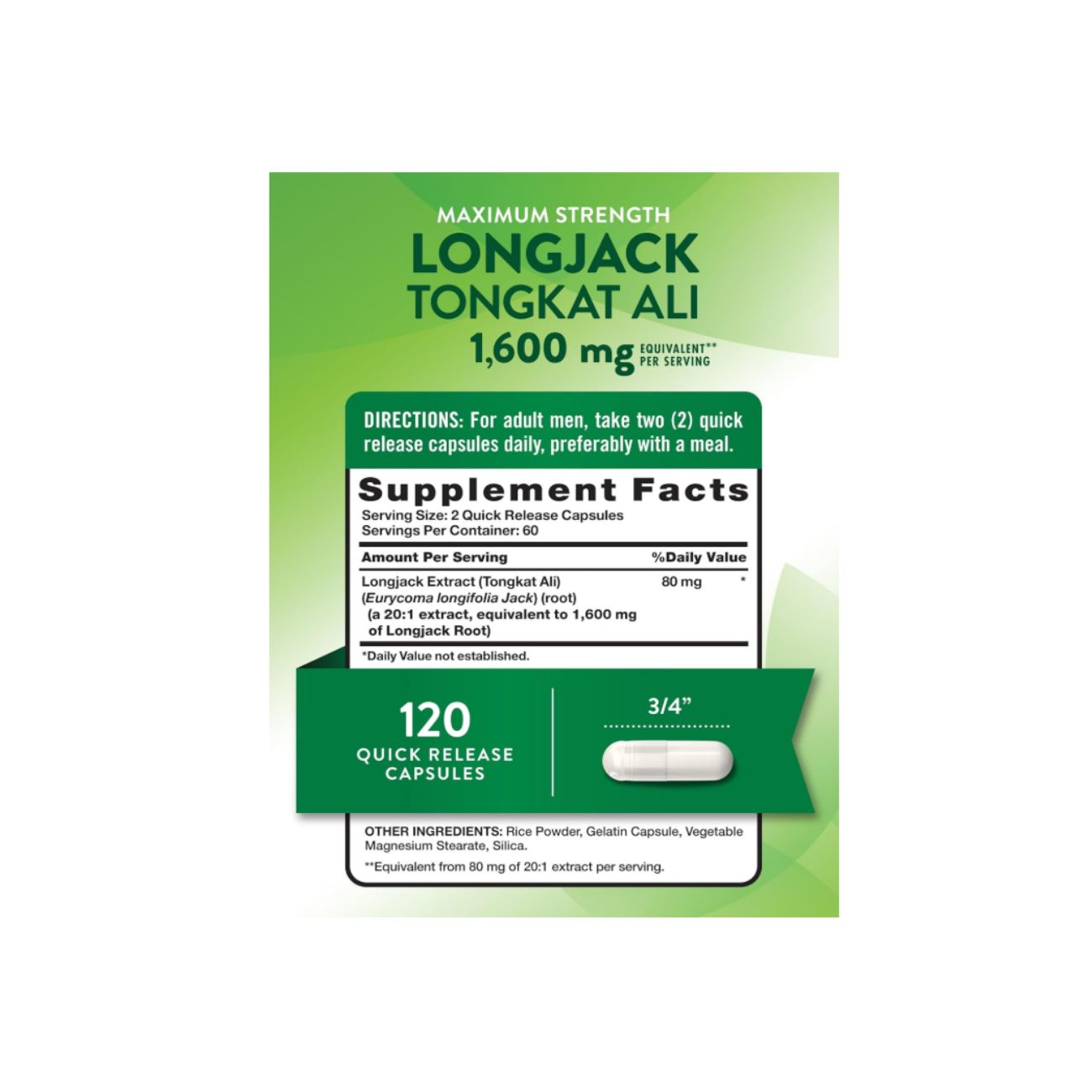 Nature's Truth Long Jack Tongkat Ali 1600 Mg