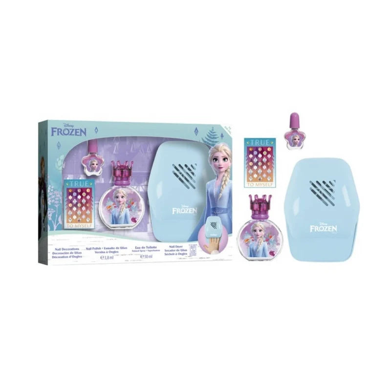 Frozen Gift Set EDT 50ml + Kit Manicure: Nail Polish, Nail Dryer & Nail Stickers