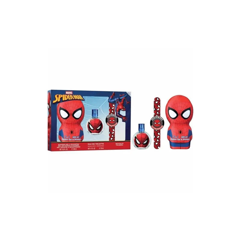 Spider-Man Gift Set Edt 50ml + 2D Shower Gel & Shampoo 400ml + Bracelet