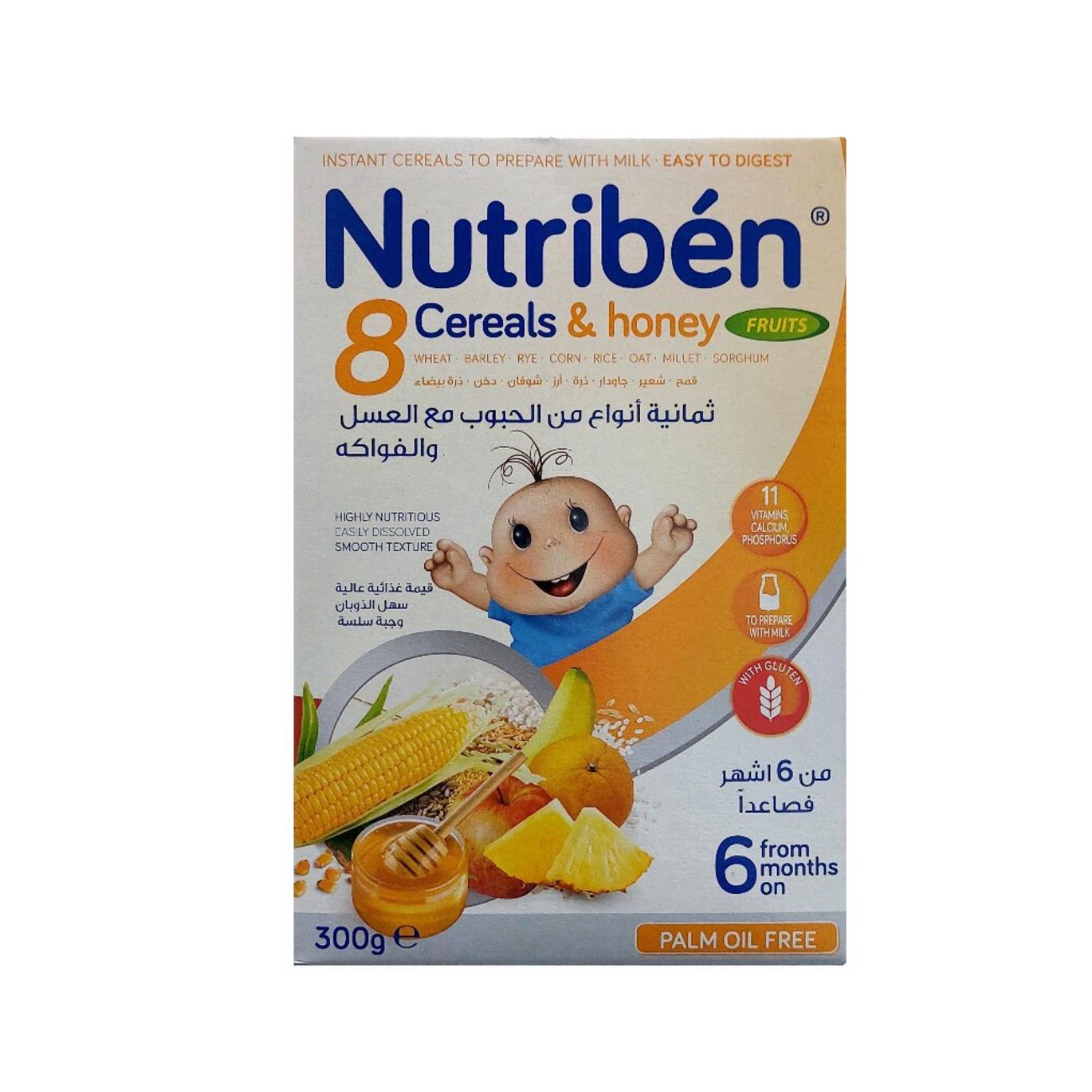 8 Cereals & Honey + Fruits 6M+