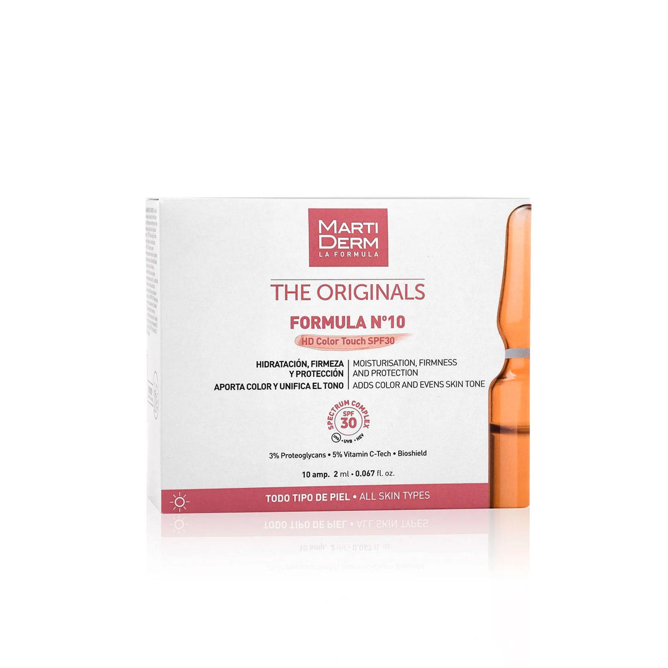 The Originals FORMULA Nº10 HD Color Touch SPF30, 10 Ampoules