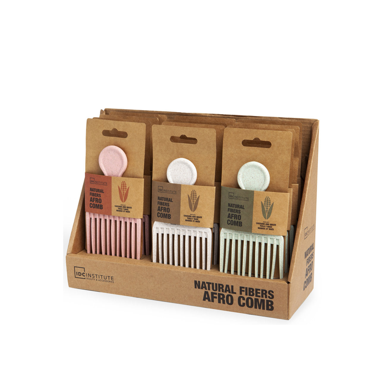 Natural Fiber Afro Comb