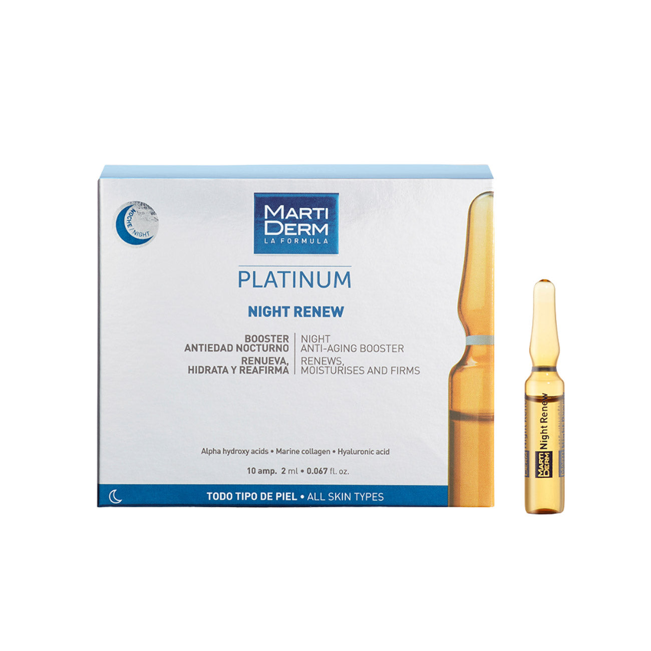 Platinum Night Renew Ampoules, 10 Ampoules