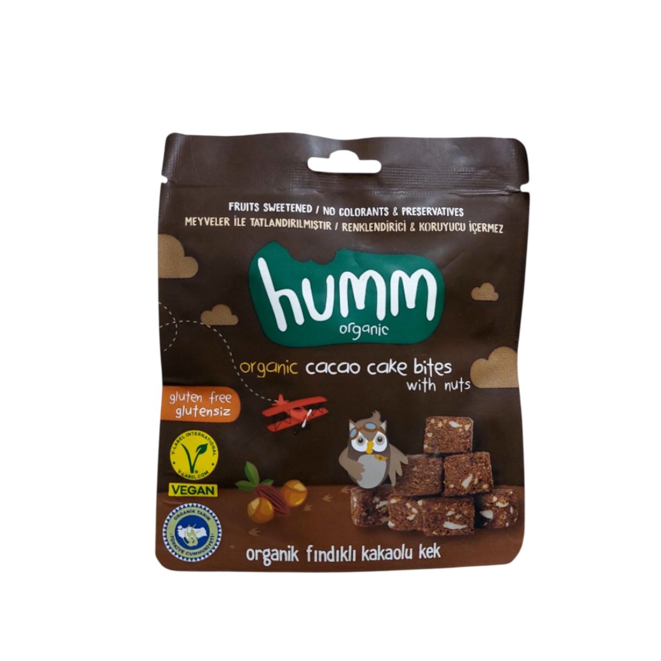 Organic Cacao Cake Bites With Nuts