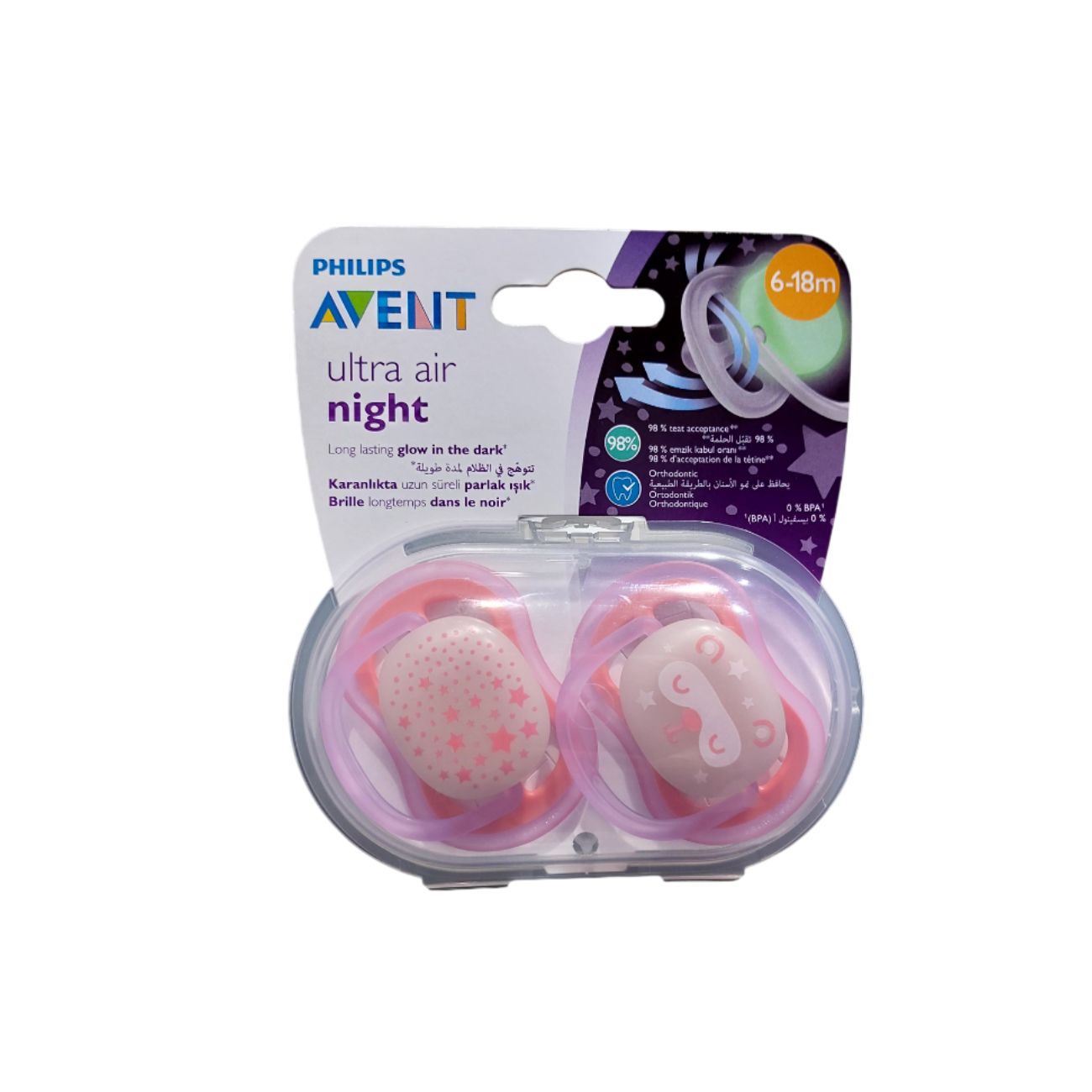 Ultra-Air Night Soother 6-18M For Girls