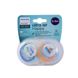 Ultra-Air Happy 0-6M Soother For Boys