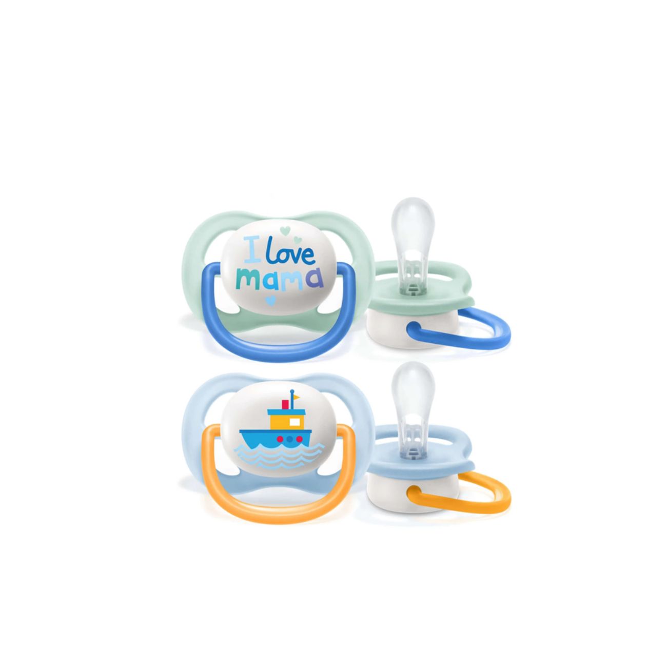 Ultra-Air Happy 0-6M Soother For Boys