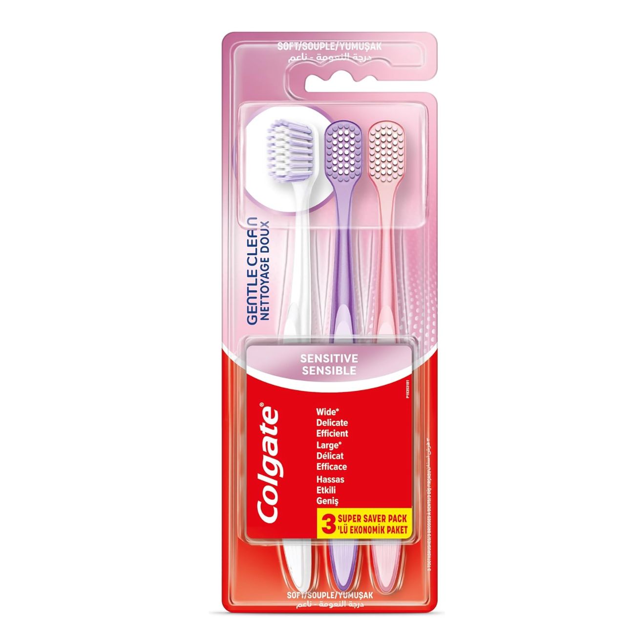 Sensitive Wide Soft Toothbrush -Saver Pack
