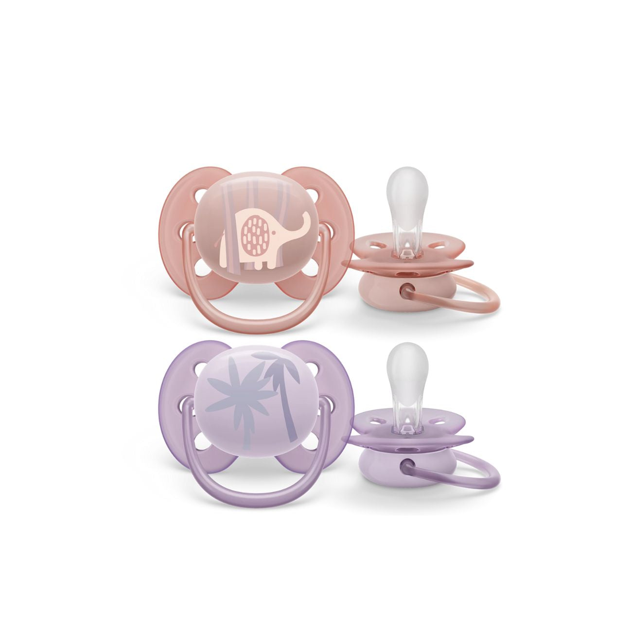 Ultra Soft Deco Soother For Girls 0-6M