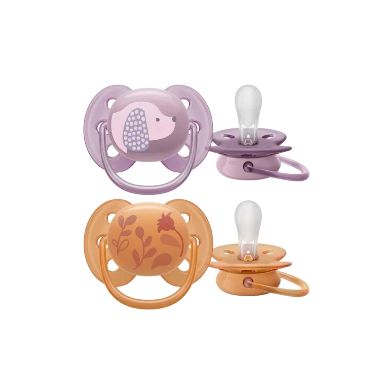 Ultra Soft Deco Soother For Girls 6-18M