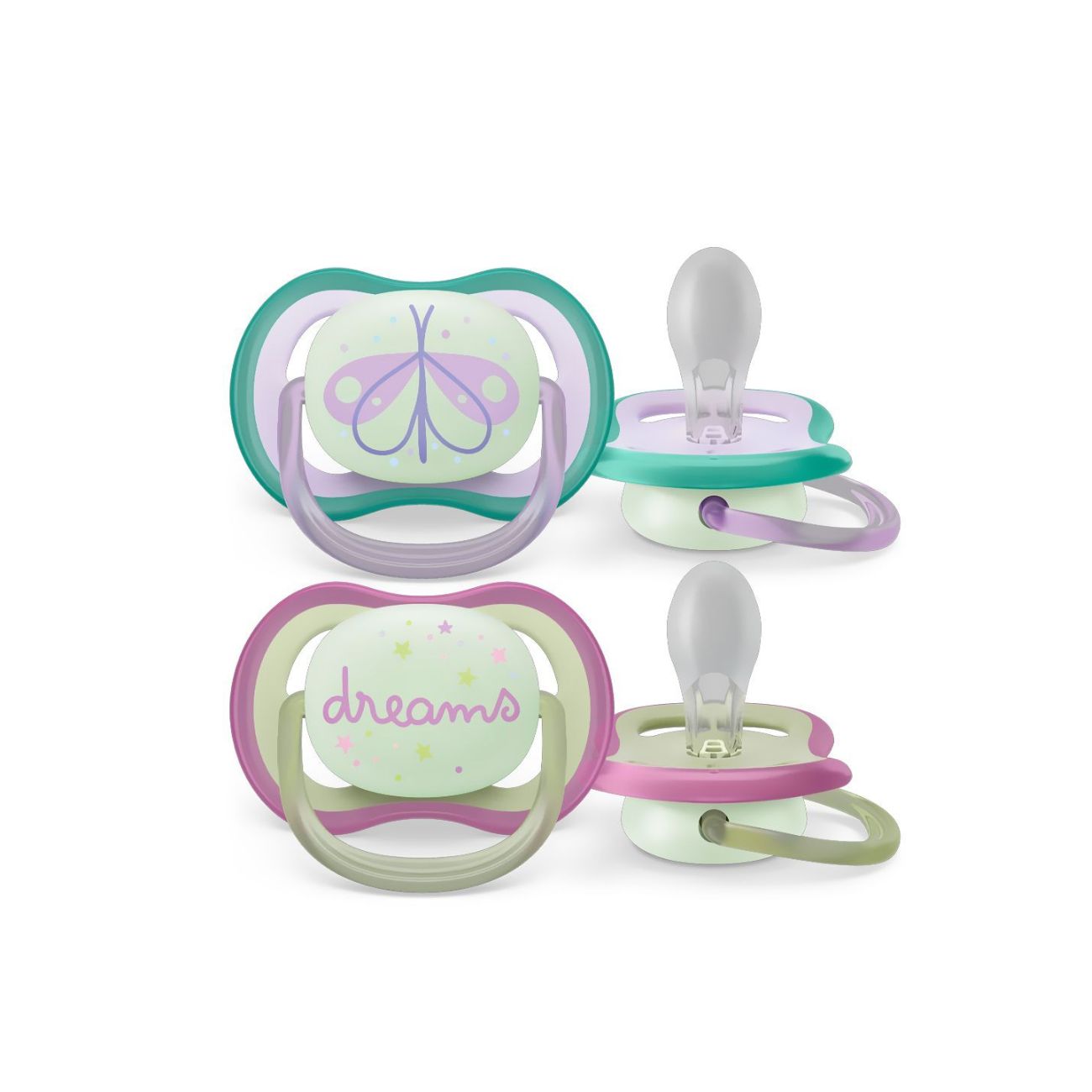 Ultra Air Nighttime Soother For Girls 0-6M
