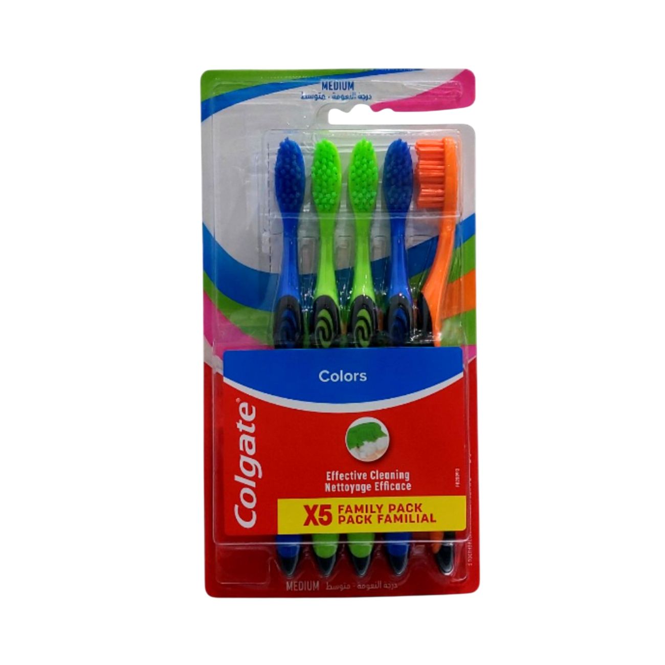Family Pack Colors Medium Toothbrush