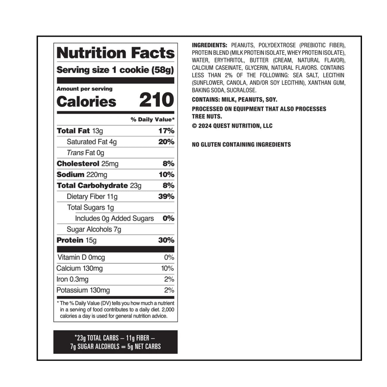 Quest Peanut Butter Protein Cookie