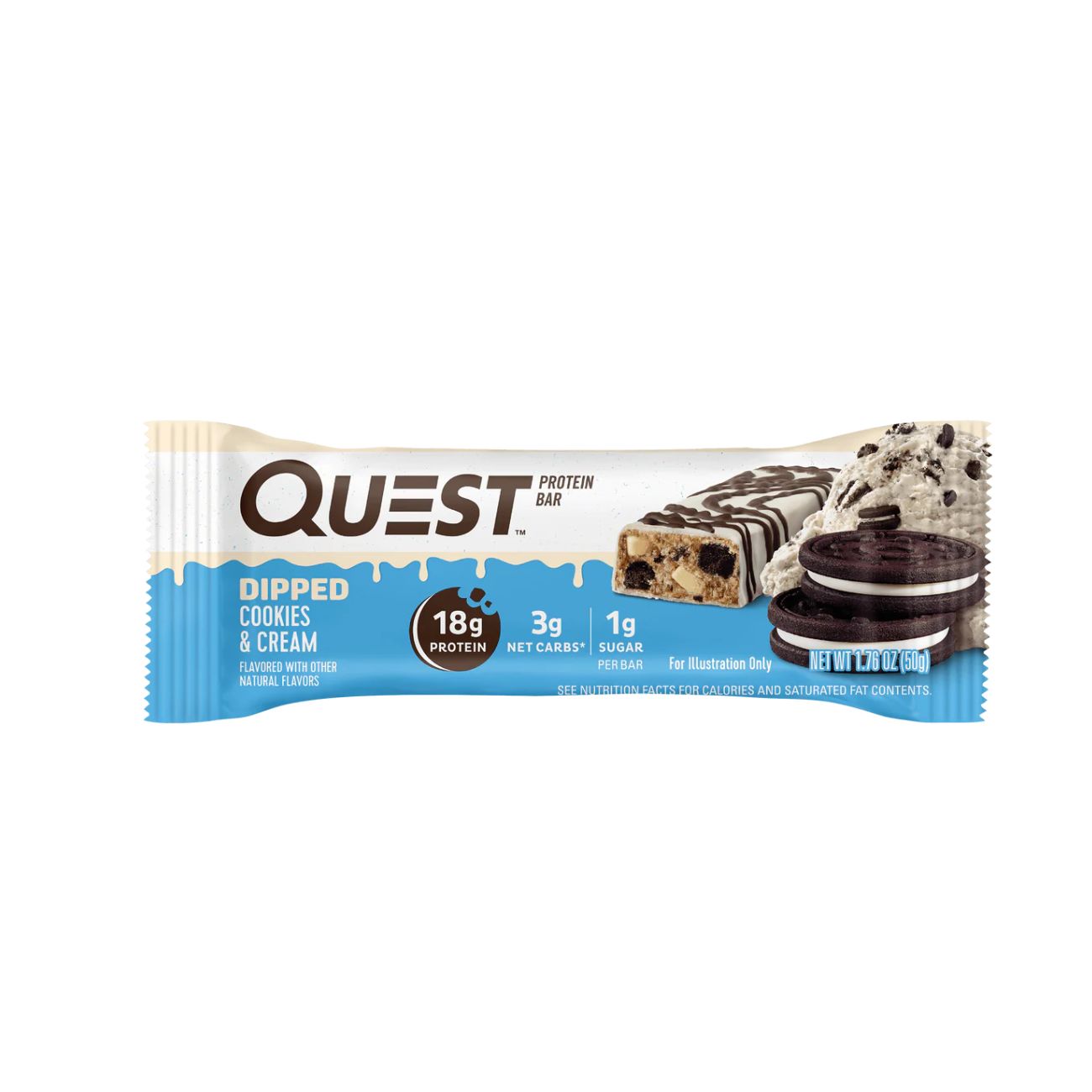 Quest Cookies & Cream Protein Bar