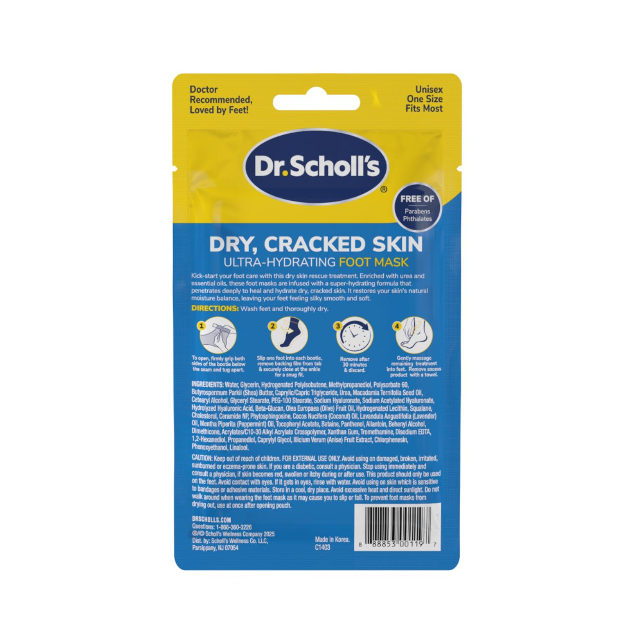 Dry Cracked Skin Foot Mask