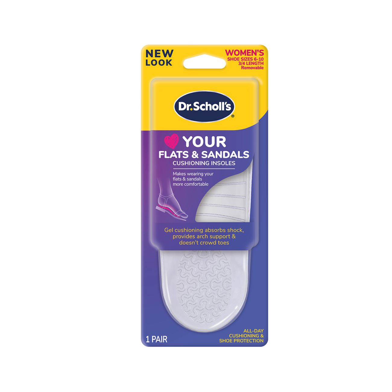 Gel Cushions Insoles Flat & Sandals Women